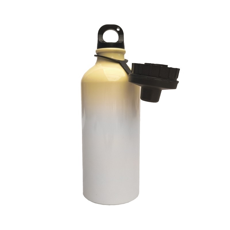 Thermo Aluminio Sencillo Bicolor Blanco/Amarillo Pastel 600ml