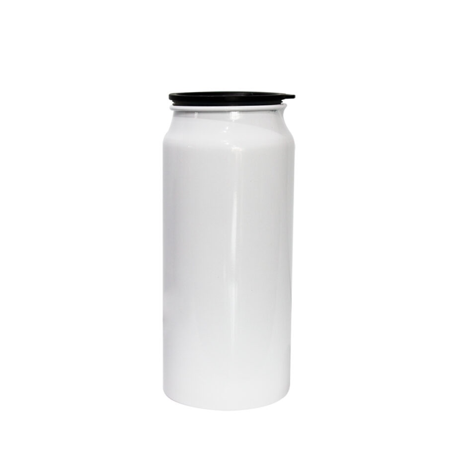 Lata De Aluminio Sencilla Blanca 600 Ml