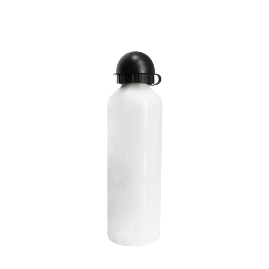 Thermo Aluminio Blanco Tapa Redonda Negra 750ml