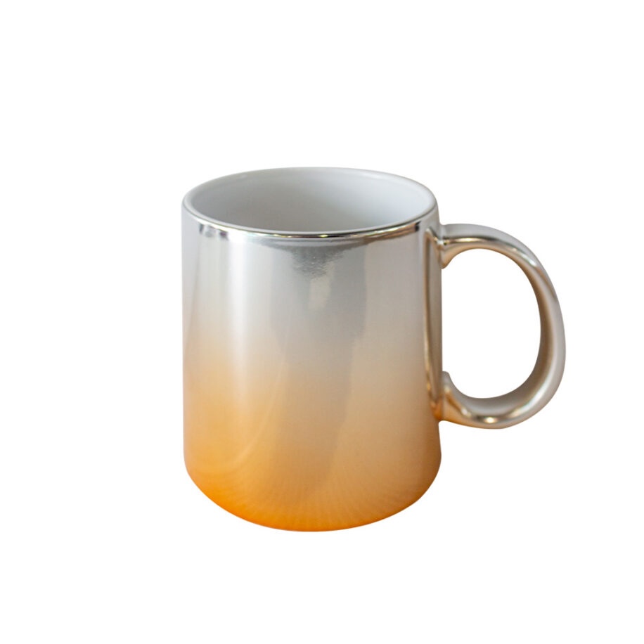Taza Espejo Bicolor Plata/Oro 11oz