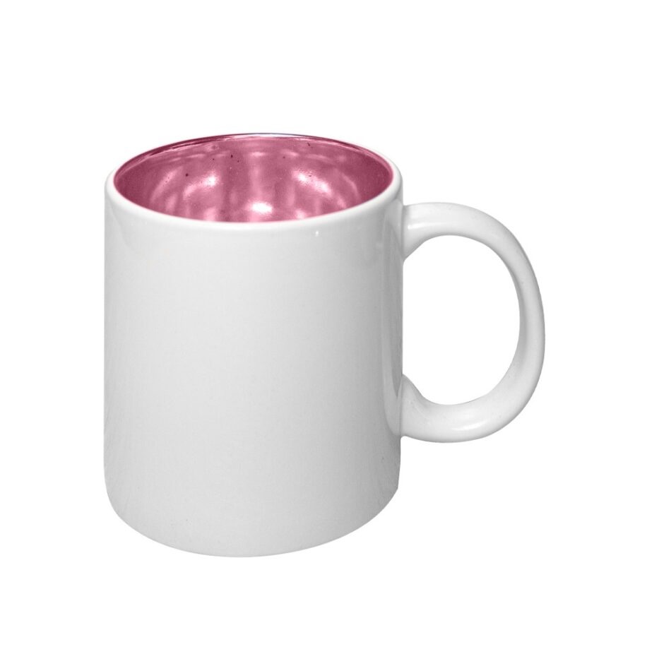 Taza interior espejo rosa 11oz