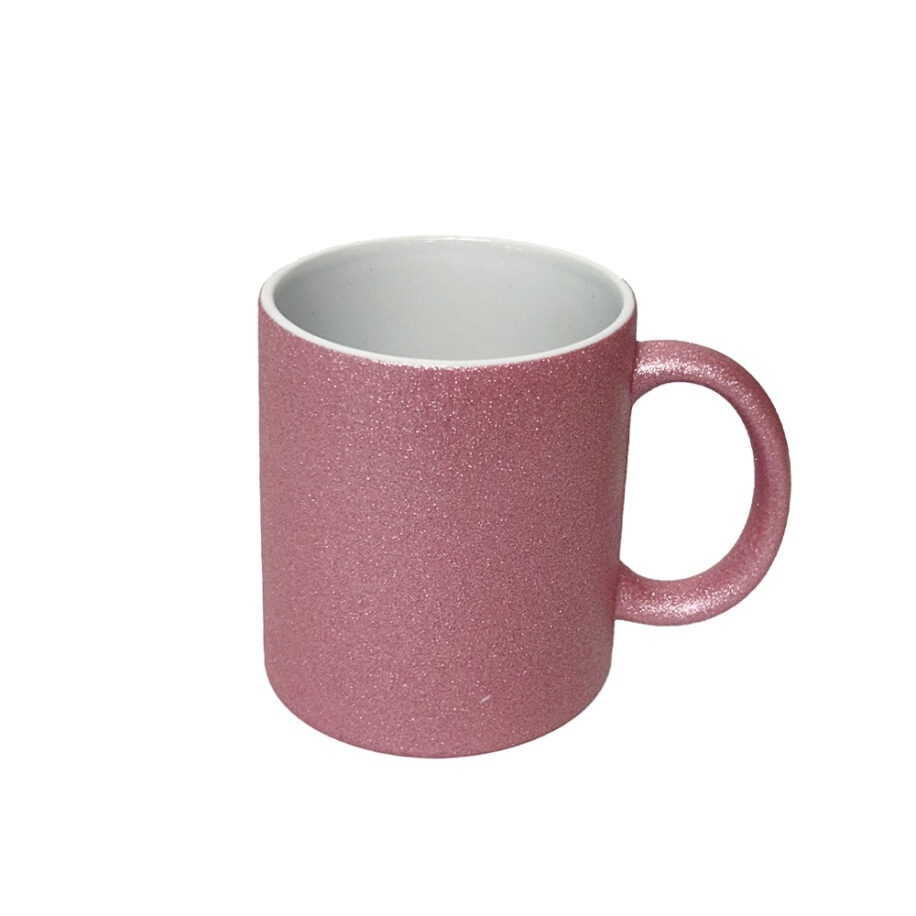 Taza Glitter Rosa 11oz