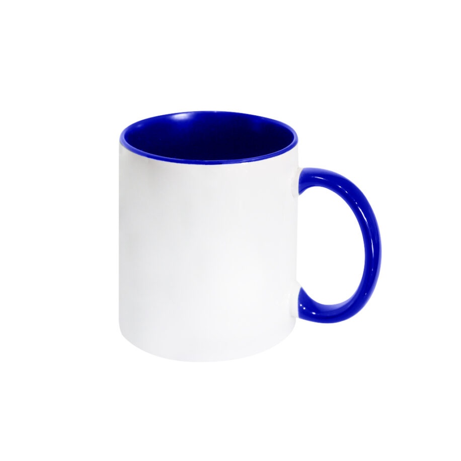 Taza Interior y Mango Azul Cobalto 11oz