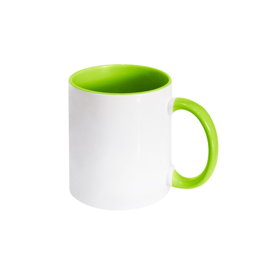 Taza Interior y Mango Verde Limón 11oz