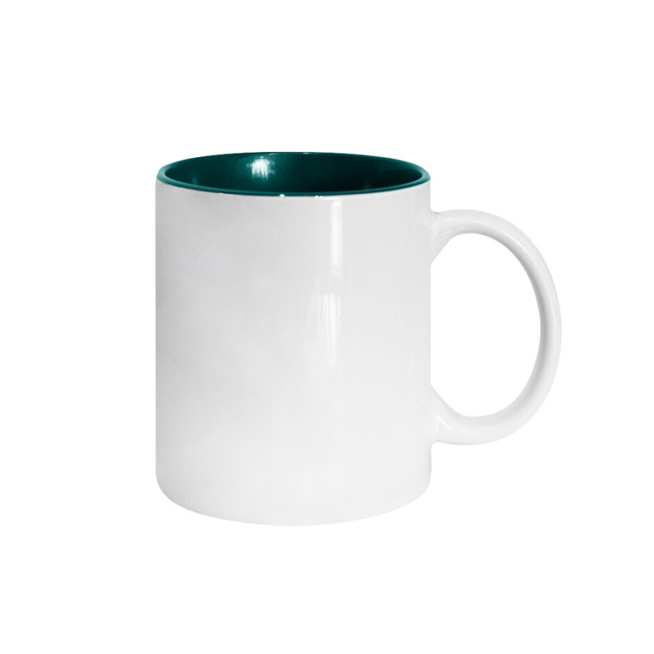 Taza Interior Verde Bandera 11oz