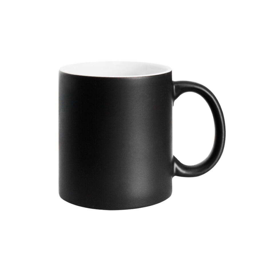 Taza Mágica Mate Negra 11 Oz
