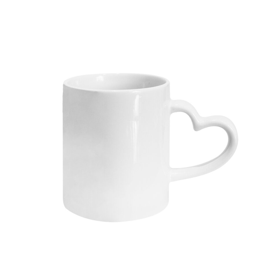 Taza Blanca Mango Corazon 11oz