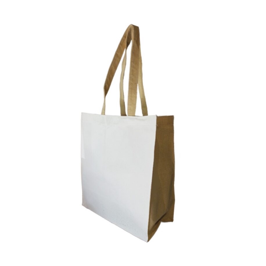 Bolsa De Loneta Blanca / Café Sublimable (35×36.5×15.5cm)