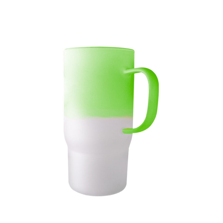 TARRO DE VIDRIO SATINADO PARA AUTO VERDE 900ML