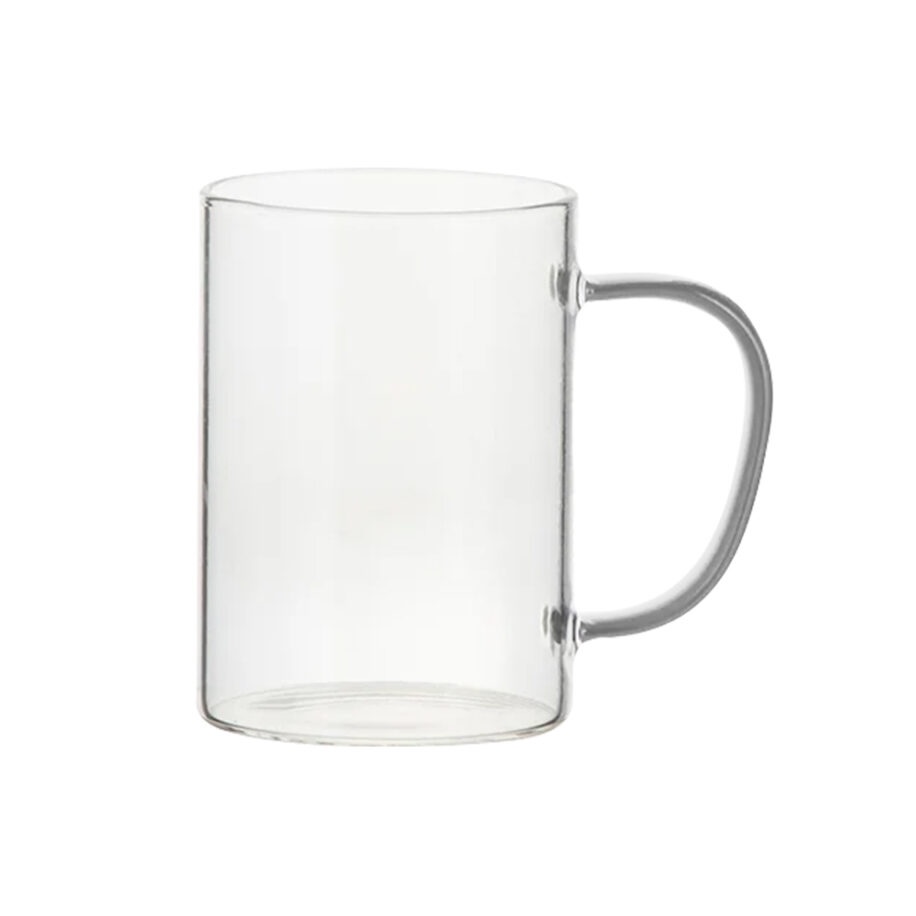 Taza De Vidrio Transparente 12oz